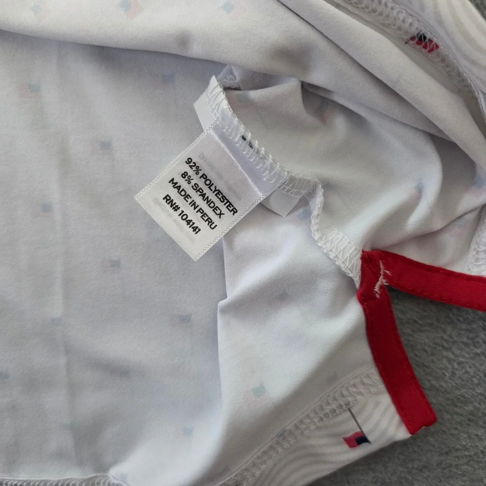 Walter Hagen Mens Performance 11 American Flag Golf Pin Polo Shirt White Size M - Picture 5 of 9